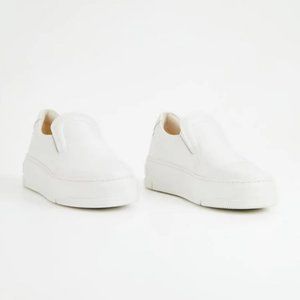 White Leather Sneakers - Vagabond